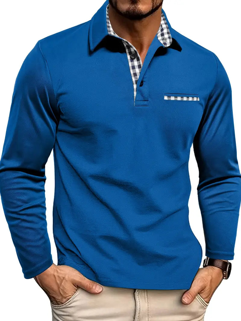 Maxwell – Classic Long-Sleeve Polo Shirt for Men