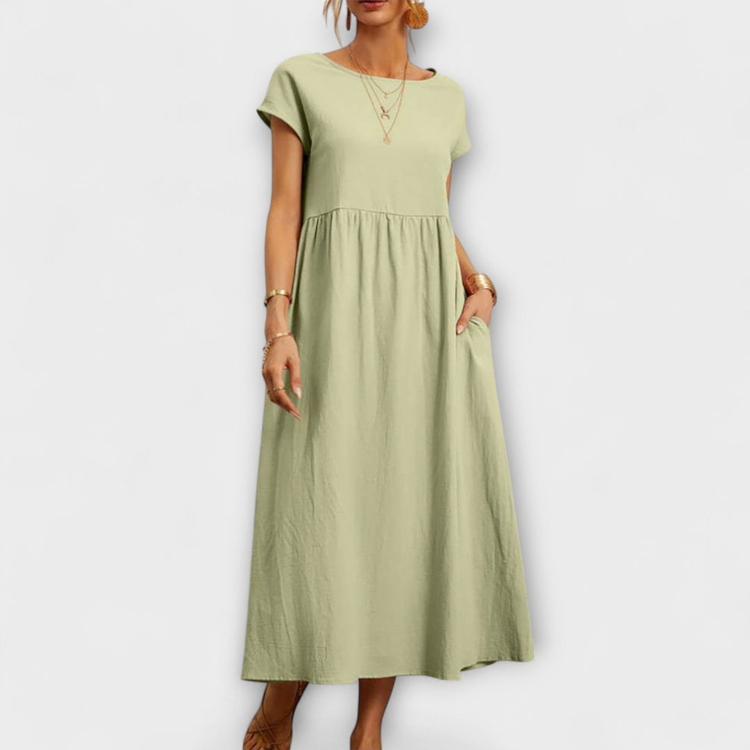 Evania – Loose Falling Summer Dress with Pockets