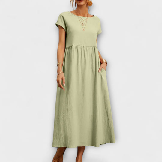 Evania – Loose Falling Summer Dress with Pockets
