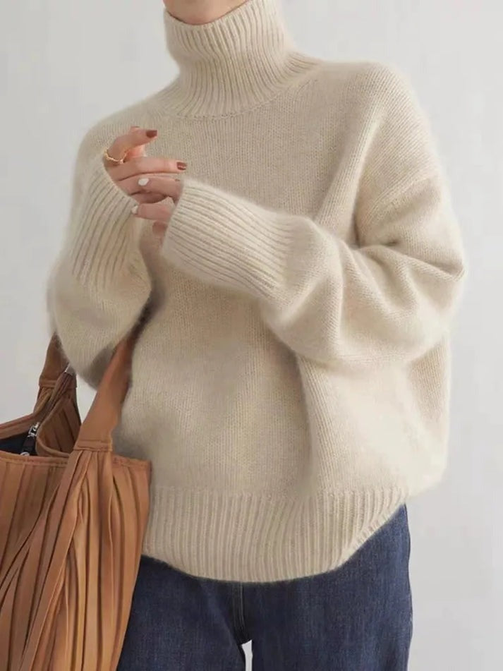 Faune – Cozy Turtleneck Knit Sweater for Women