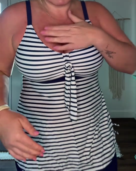 Mariya – Nautical Stripe Tankini Set for Women