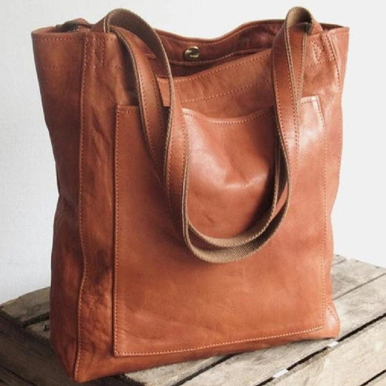 Beth – Classic Leather Tote Bag for Women