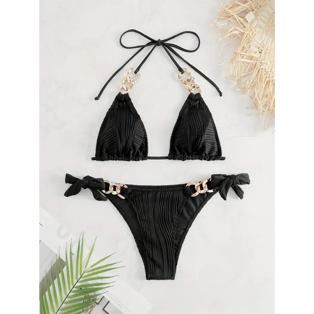Althaea - Ruffle Tie-Back Bikini Set