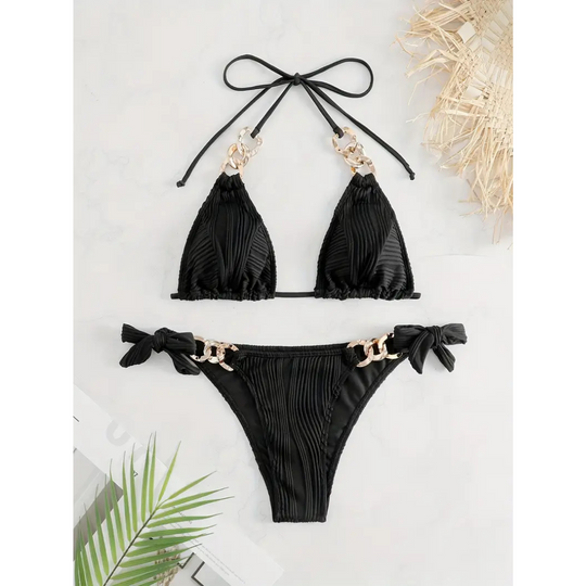 Althaea - Ruffle Tie-Back Bikini Set