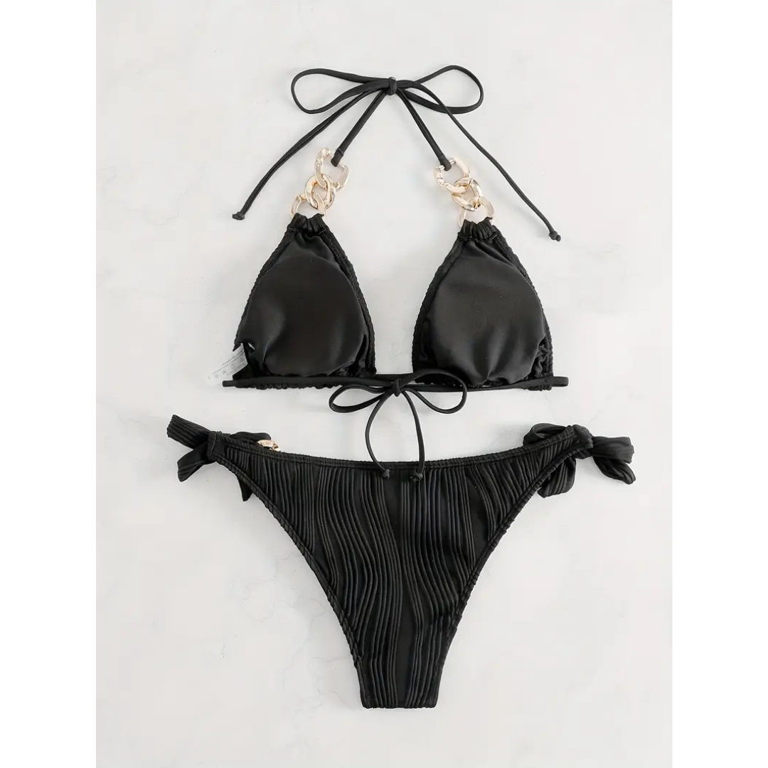Althaea - Ruffle Tie-Back Bikini Set
