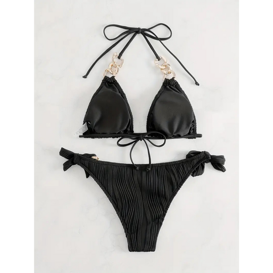 Althaea - Ruffle Tie-Back Bikini Set