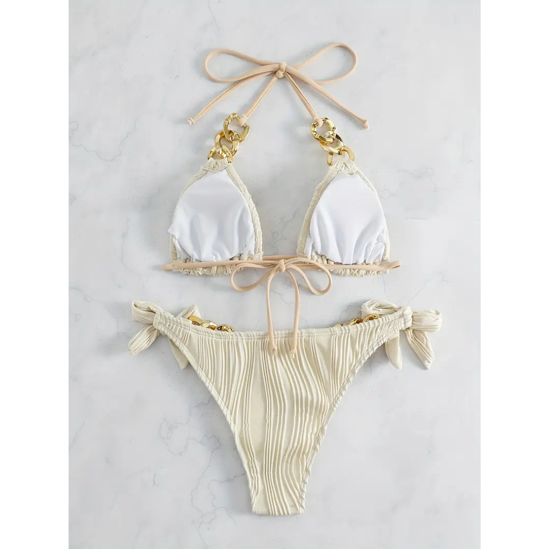 Althaea - Ruffle Tie-Back Bikini Set