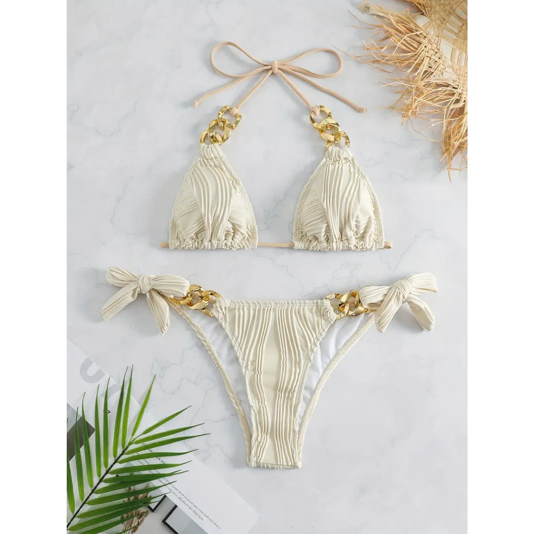 Althaea - Ruffle Tie-Back Bikini Set