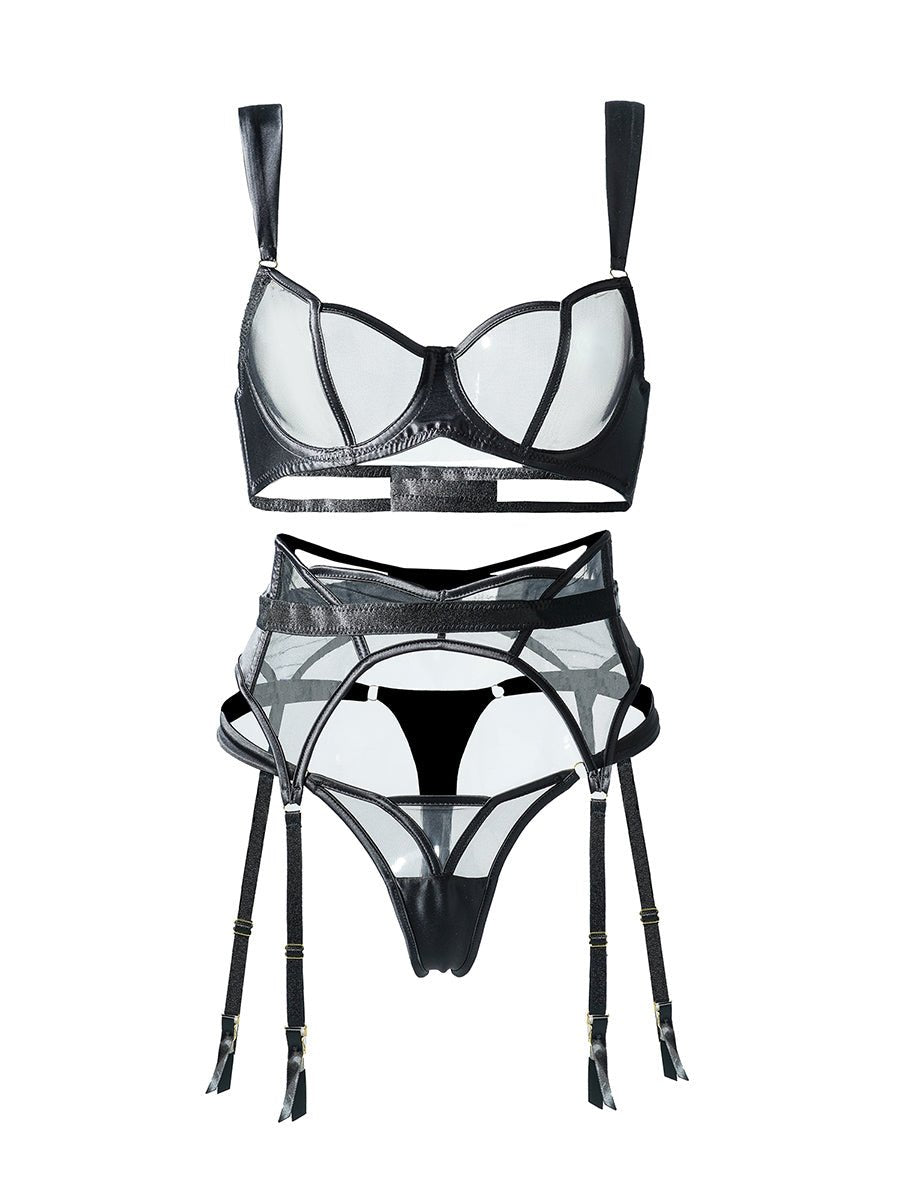 Vesna – Sheer Mesh Sculpt Lingerie Set for Women