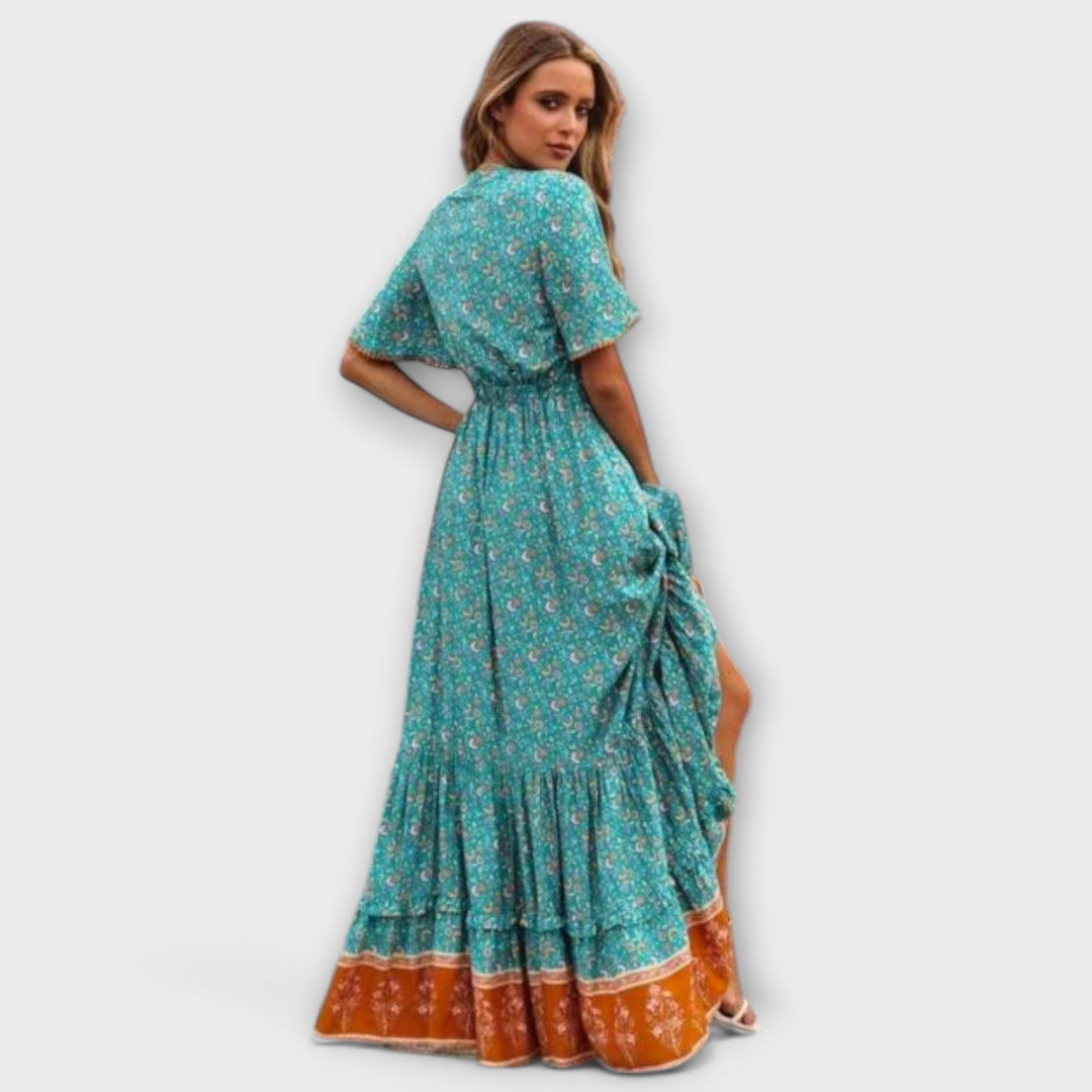 Talitha – Maxi Dress with Folkloric Charm