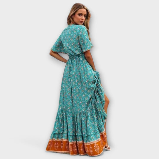 Talitha – Maxi Dress with Folkloric Charm