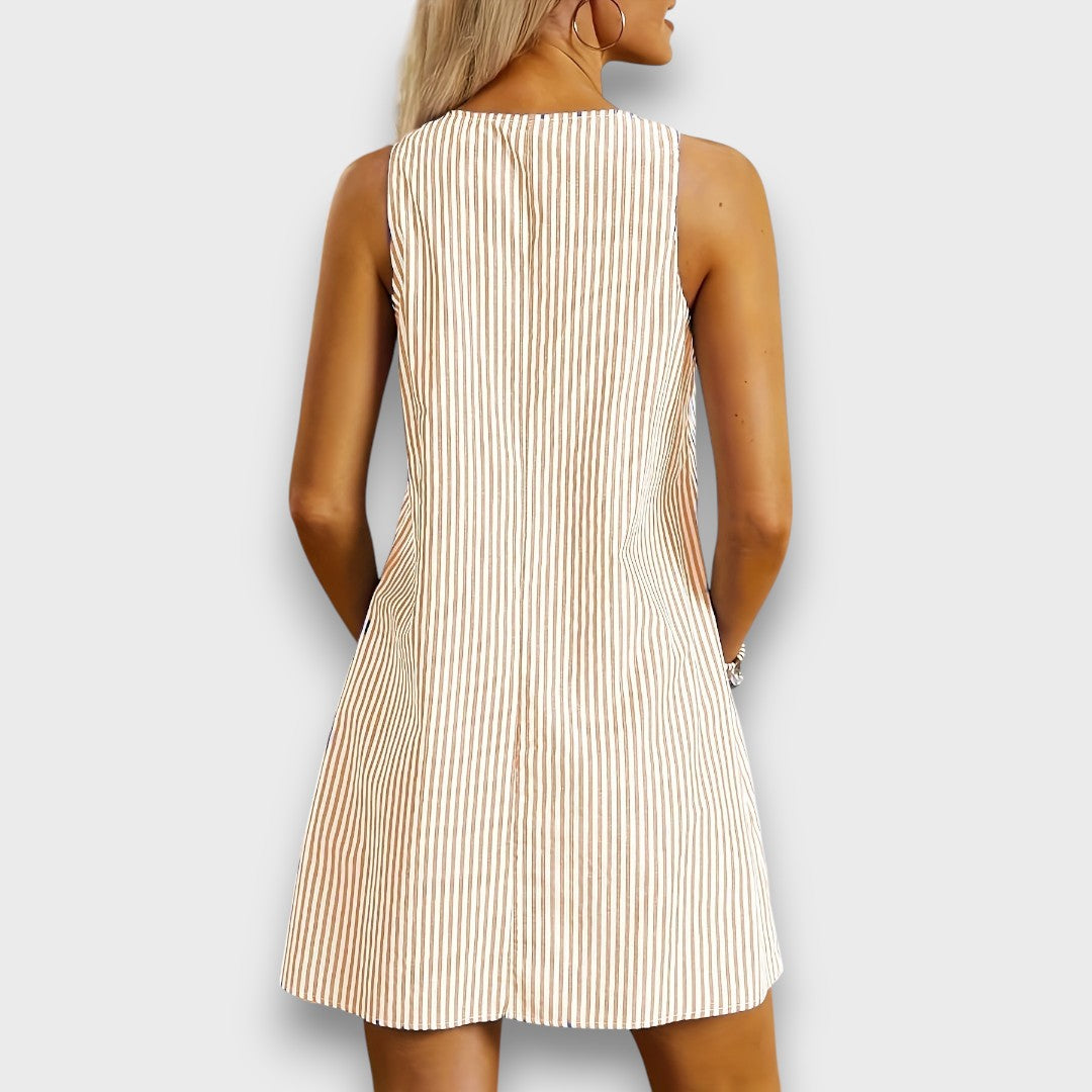 Mariva – Striped Summer Dress with Pockets