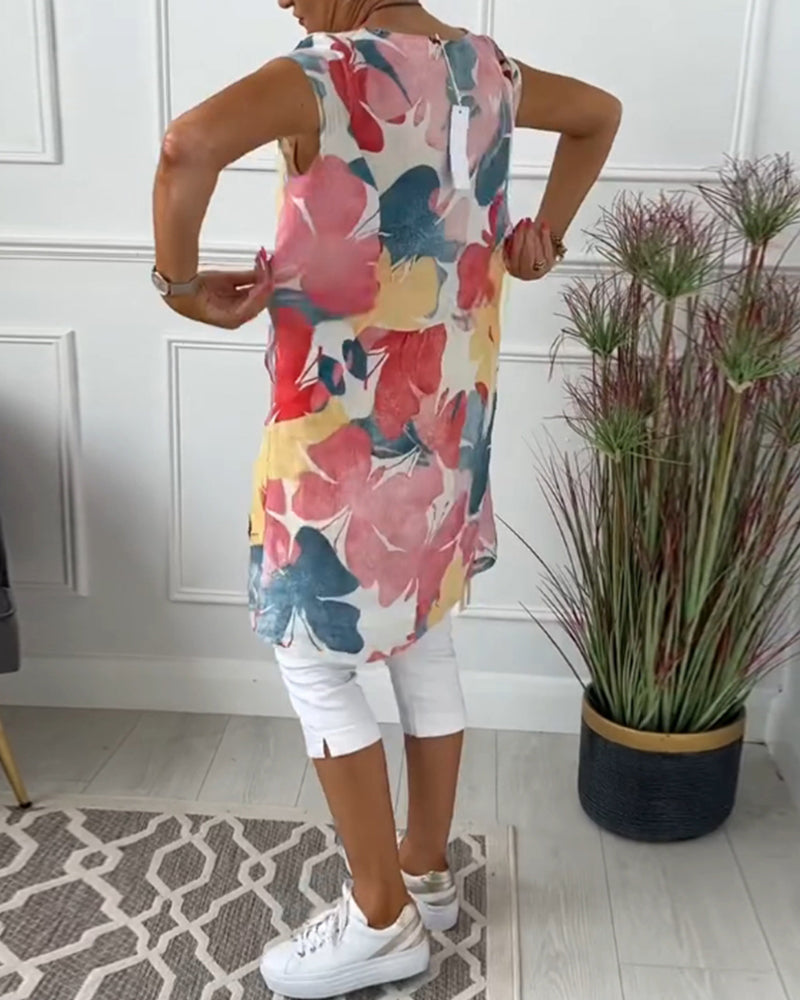 Norella – BreezePrint Cap Sleeve Tunic
