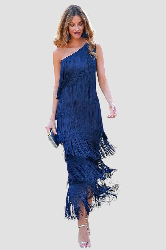 Danai – Fringe Midi Dress for Women