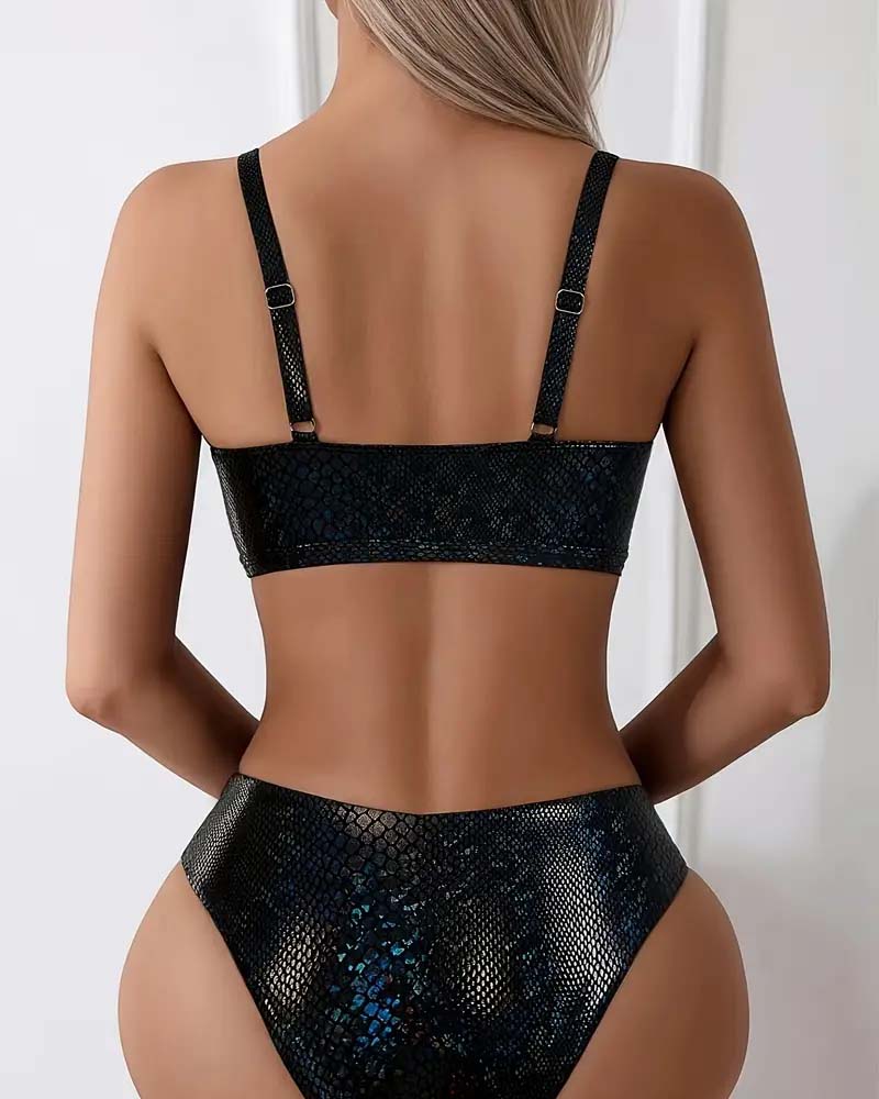 Zeva – Iridescent Knot Bikini Set