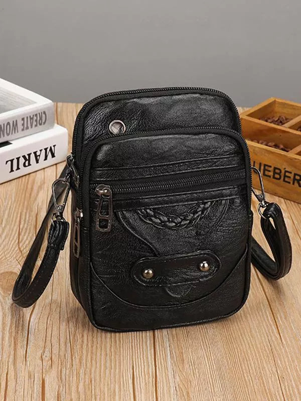 Anita – Vintage-Style Suede Crossbody Bag