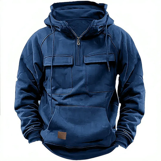 Ryler– Tactical Multi-Pocket Hooded Jacket for Men