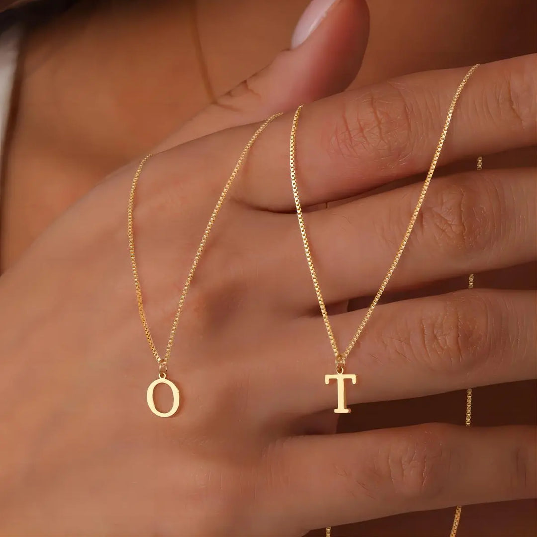 Alyssa – Gold Initial Pendant Necklace for Women