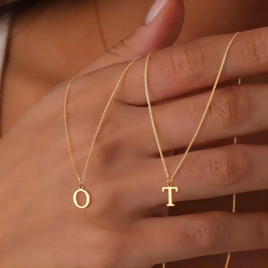 Alyssa – Gold Initial Pendant Necklace for Women