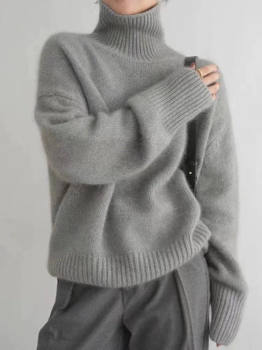 Faune – Cozy Turtleneck Knit Sweater for Women