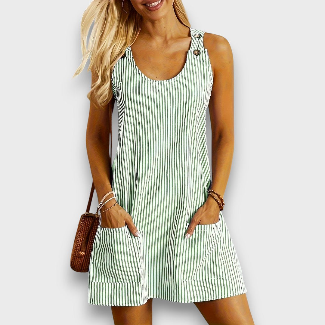 Mariva – Striped Summer Dress with Pockets