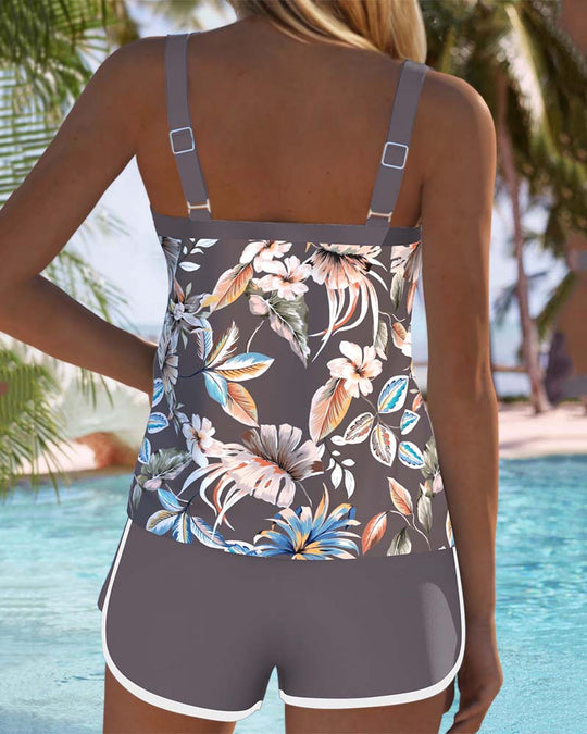 Bożena – Tropical Print Tankini for Women