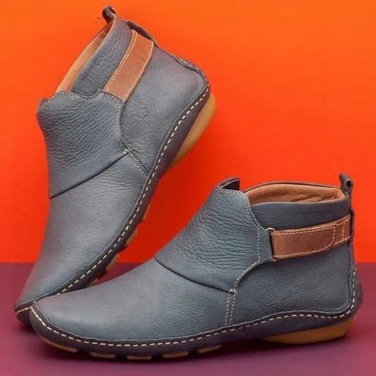Nanne – Casual Leather Ankle Boots for Women