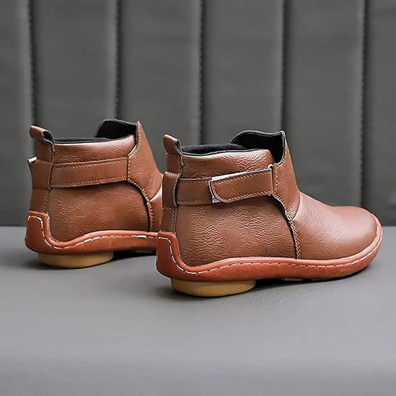 Nanne – Casual Leather Ankle Boots for Women