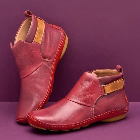 Nanne – Casual Leather Ankle Boots for Women
