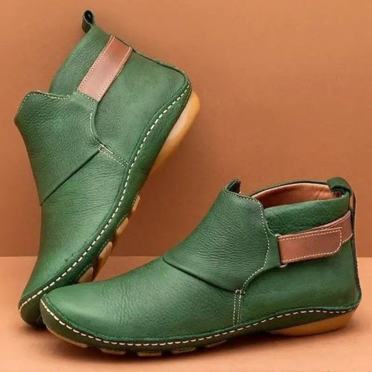 Nanne – Casual Leather Ankle Boots for Women