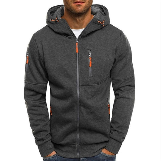 Darren – Essential Zip-Up Hoodie for Men