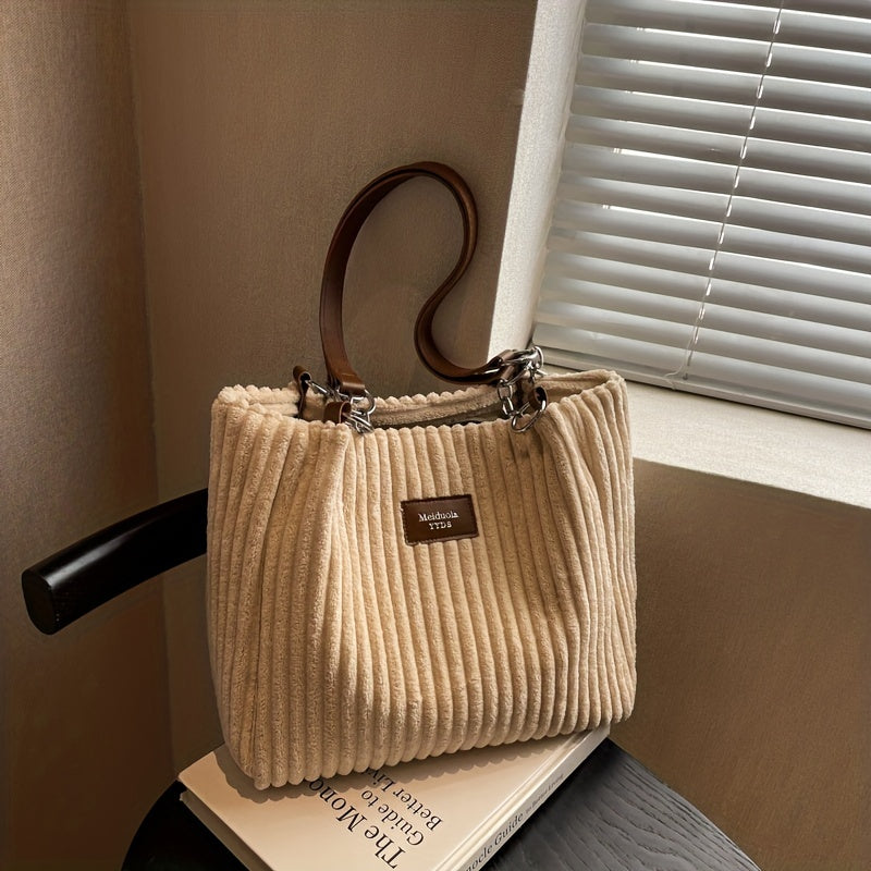 Gio - Soft corduroy shoulder bag