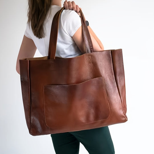 Elora – Luxe Leather Tote Bag for Women
