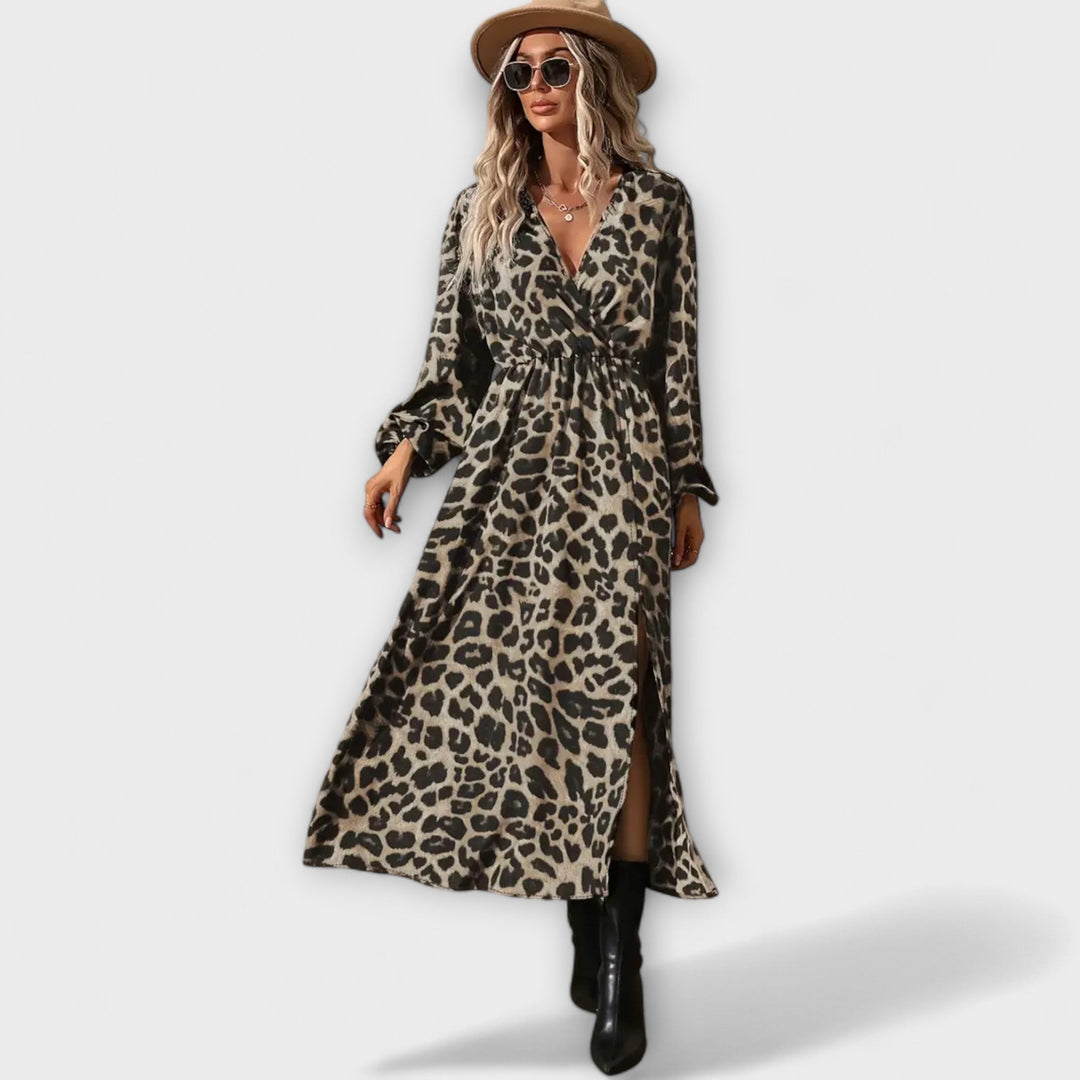 Raphaela - WildMuse Leopard Print Dress