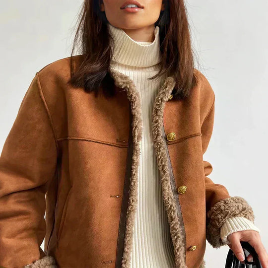 Terra – Faux Shearling Lined Jacket for Women