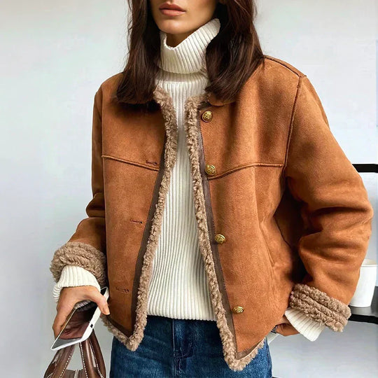 Terra – Faux Shearling Lined Jacket for Women