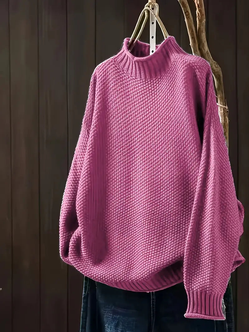 Magdalene – Chunky Knit Turtleneck Sweater for Women