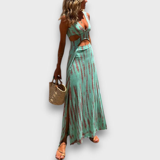 Iselda – Maxi Summer Dress with Cut-Out Design