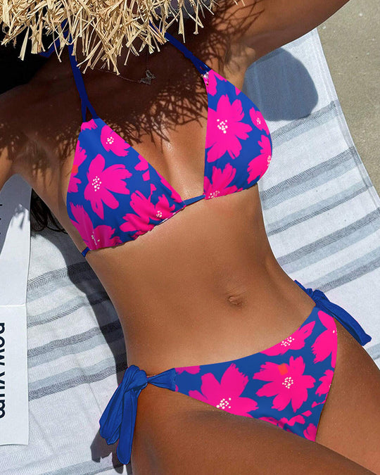 Masha – Floral Halter Bikini for Women