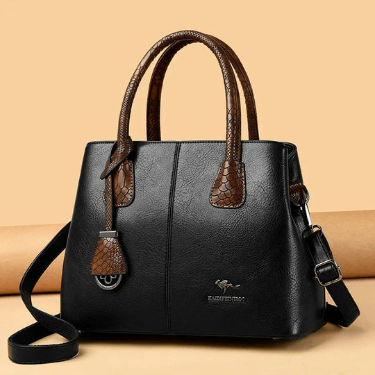 Bryce – Two-Tone Leather Tote for Women