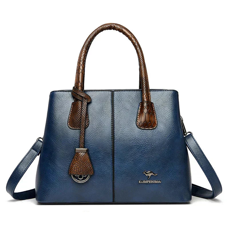 Bryce – Two-Tone Leather Tote for Women