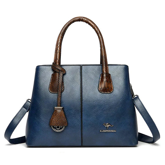 Bryce – Two-Tone Leather Tote for Women