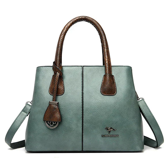 Bryce – Two-Tone Leather Tote for Women