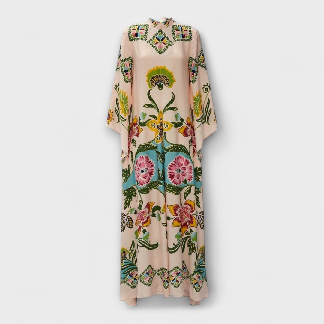 Alviana – Loose Maxi Dress with Floral Print