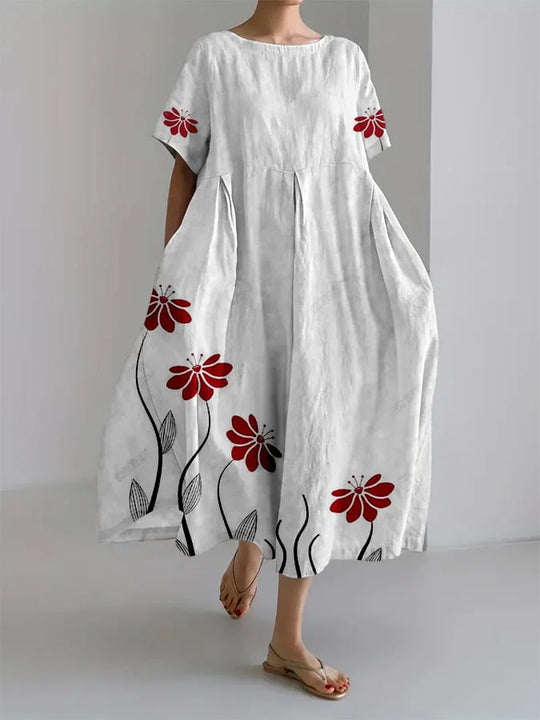 Sofie – Long summer dress with natural elegance and maximum comfort for any relaxed moment