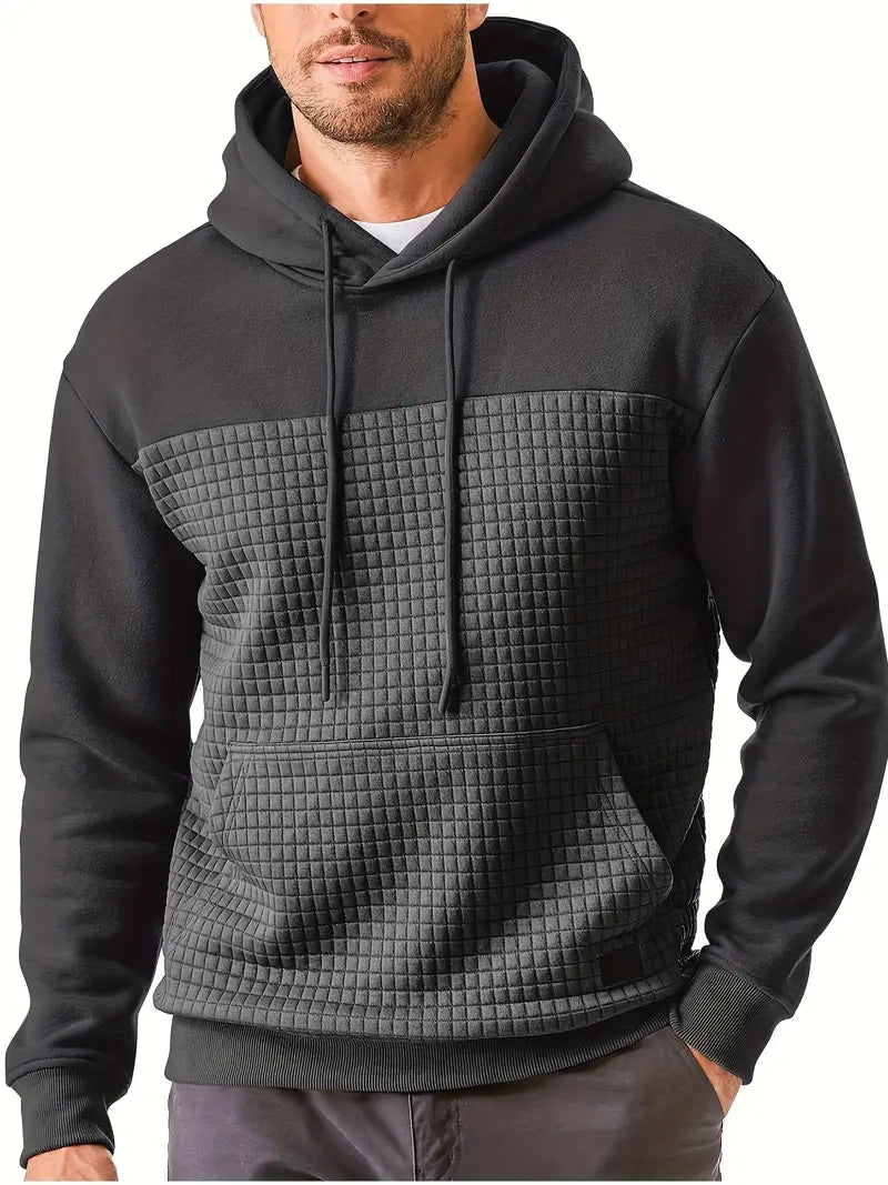 Darius – Quilted Casual Hoodie for Men