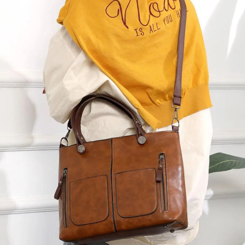 Amy – Sophisticated Leather Shoulder Bag