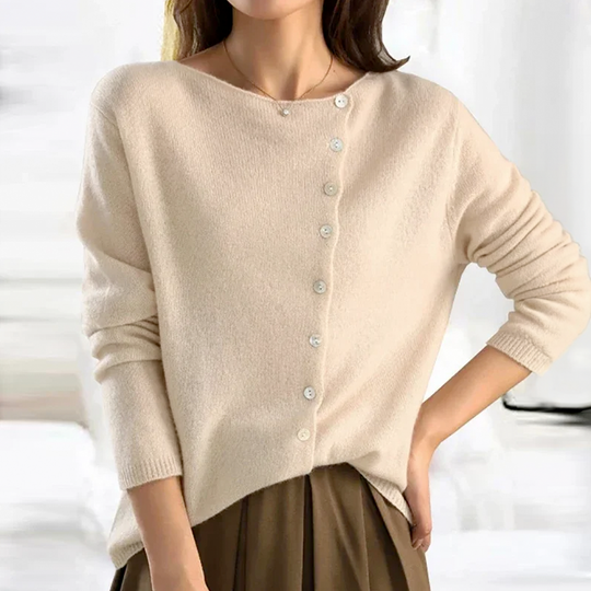 Carole – Soft Knit Button-Front Cardigan for Women