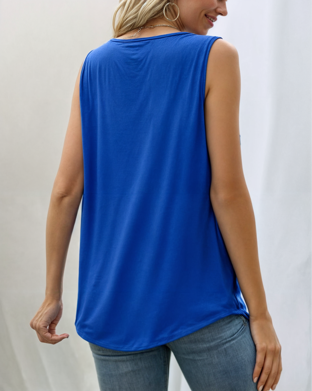 Lynda - Pleated Sleeveless Top for Women