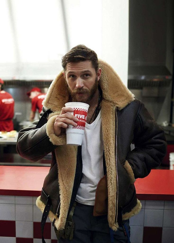 Junard – Shearling Lined Leather Aviator Jacket for Men